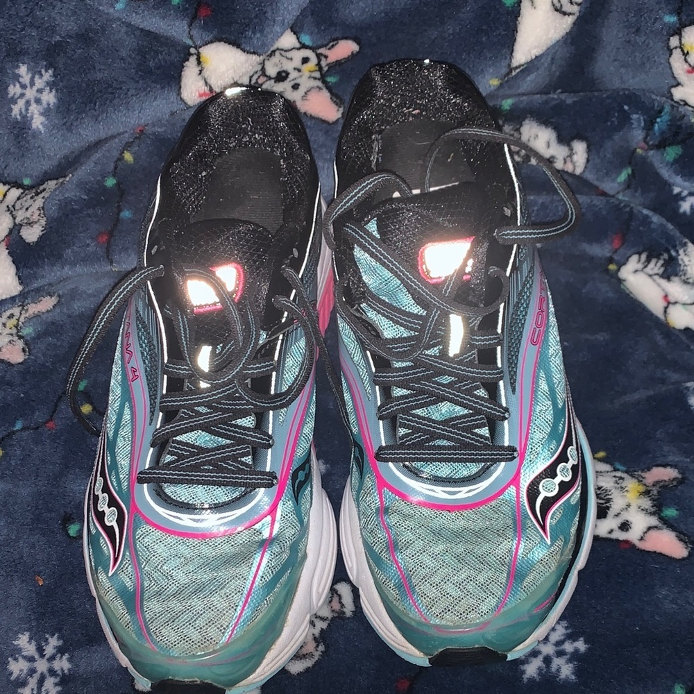 Saucony Athletic Shoes - Black, Pink, Blue